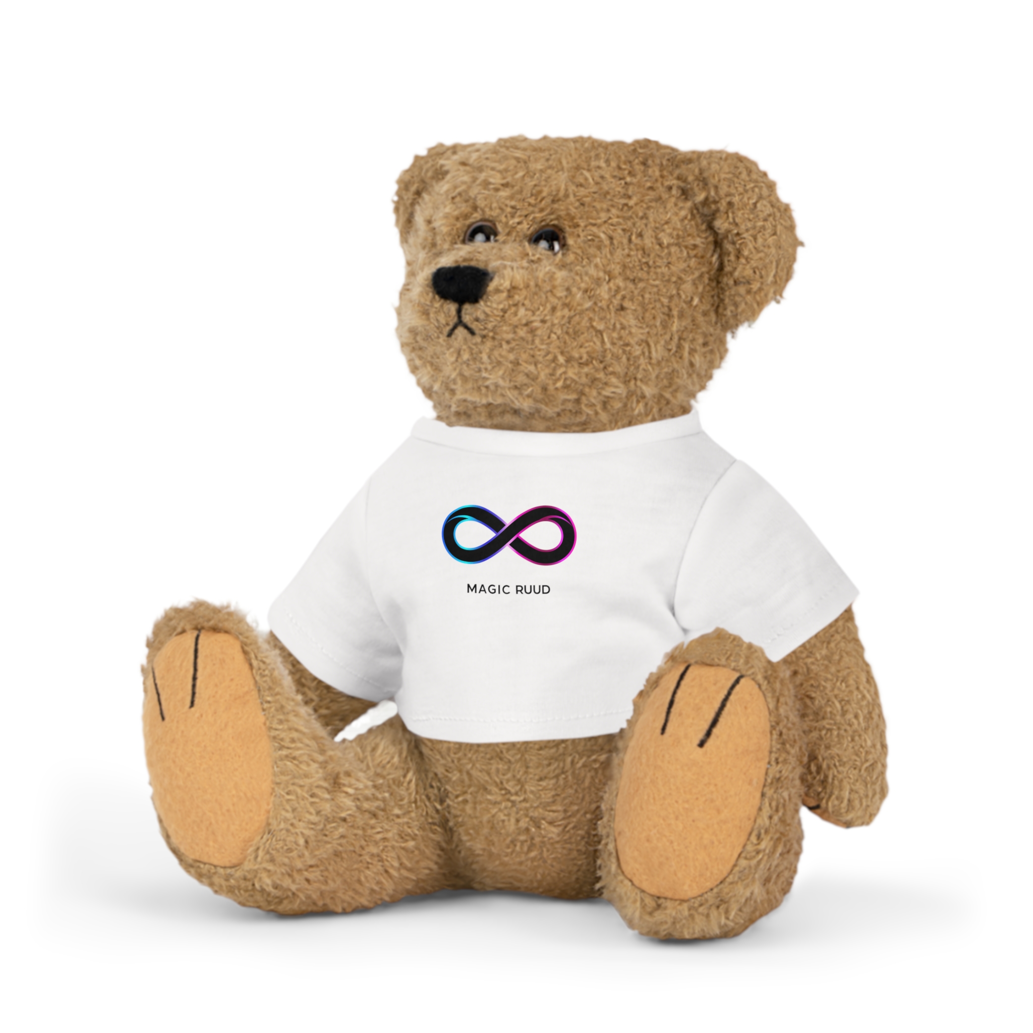 Infinity Symbol Plush Toy with T-Shirt, Cute Stuffed Bear, Personalized Gift for Kids, Unique Baby Shower Gift, Home Decor - Afbeelding 2