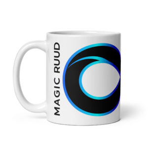 White glossy mug
